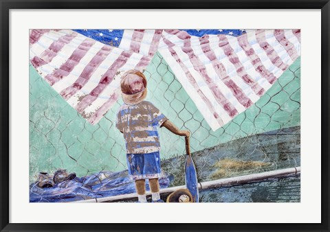 Framed Art Portion of a mural in Lompoc, California Wall Decor 18x24 Artwork