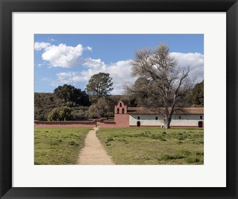 Framed Art La Purisima Mission, Lompoc, California Wall Decor 18x24 Artwork