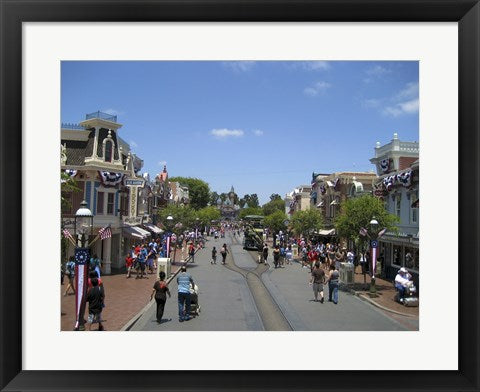 Framed Art Disneyland Main Street Framed Art for your Home Wall Decor 18x24 Artwork