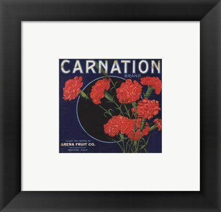Framed Art Carnation Brand Oranges, Anaheim Wall Decor 18x24 Artwork