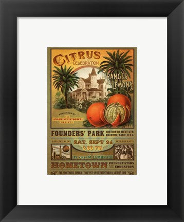 Framed Art 2011 Anaheim Citrus Celebration Wall Decor 18x24 Artwork