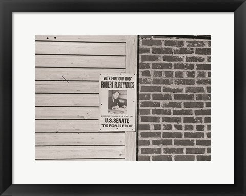 Framed Art Political Poster Greensboro, North Carolina Wall Decor 18x24 Artwork