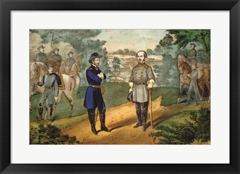Framed Art The Surrender of General Joe Johnston Wall Decor 18x24 Artwork