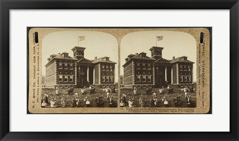 Framed Art White Oak Cotton Mill School. Greensboro, N.C Wall Decor 18x24 Artwork