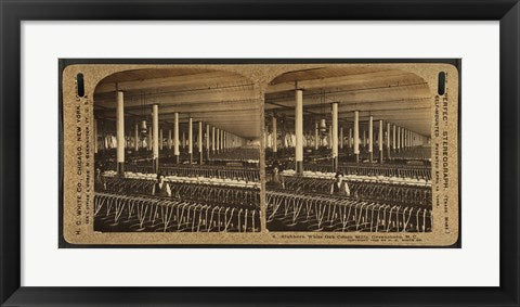 Framed Art Slubbers, White Oak Cotton Mills. Greensboro, N.C Wall Decor 18x24 Artwork