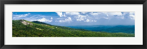 Framed Art Panorama of the Blue Ridge Parkway Asheville, NC Wall Decor 18x24 Artwork