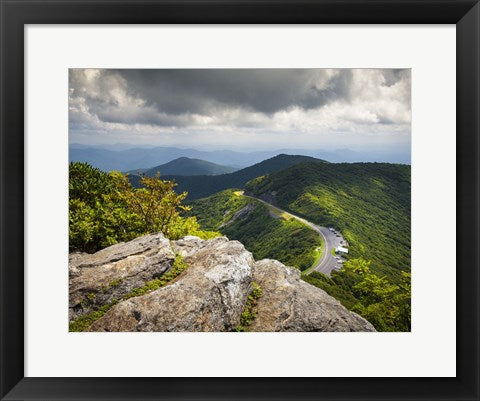 Framed Art Frame Art Blue Ridge Parkway Craggy Gardens Scenic Mountains Asheville NC Wall Decor 18x24 Artwork