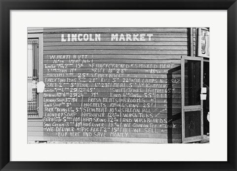 Framed Art Lincoln Market Winston Salem, North Carolina Wall Decor 18x24 Artwork