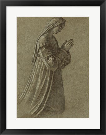 Framed Art Study of the Virgin by Vittore Carpaccio Wall Decor 18x24 Artwork