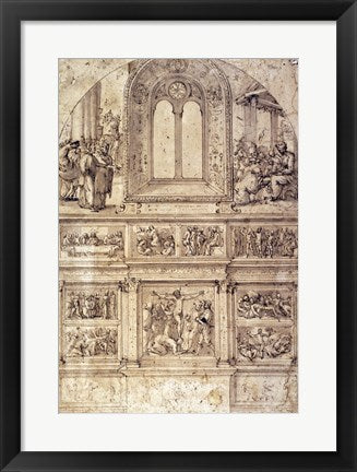 Framed Art Project for a Wall Decoration by Perino del Vaga Wall Decor 18x24 Artwork