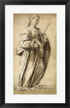 Framed Art Saint Lucy by Fra Paolino Wall Decor 18x24 Artwork