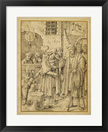 Framed Art The Seven Acts of Mercy: Ransoming Prisoners by Pieter Cornelisz Wall Decor 18x24 Artwork