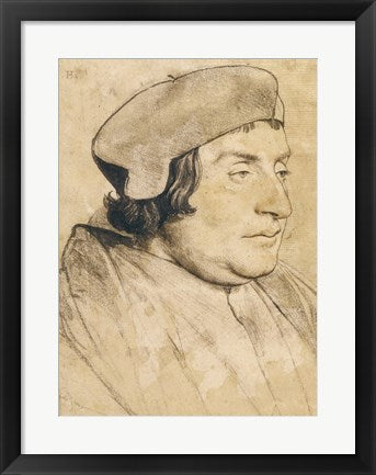 Framed Art Portrait of a Scholar or Cleric by Hans Holbein The Younger Wall Decor 18x24 Artwork