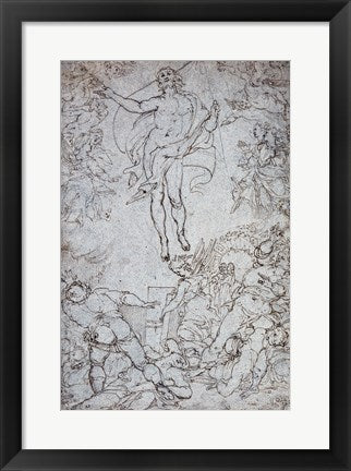 Framed Art The Resurrection by Santi Di Tito Wall Decor 18x24 Artwork