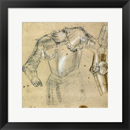 Framed Art Studies of Armor by Paolo Veronese Wall Decor 18x24 Artwork