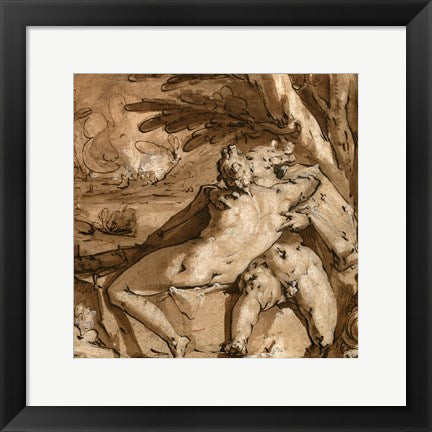 Framed Art Framed Embracing Couple by Jan Harmensz Muller Wall Decor18x24 Artwork