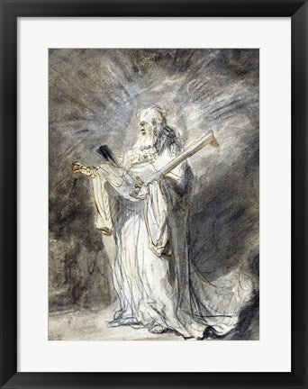 Framed Art The Messenger of God Appearing to Joshua by Ferdinand Bol Wall Decor 18x24 Artwork