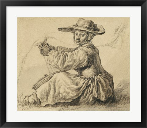 Framed Art A Milkmaid by Aelbert Cuyp Wall Decor 18x24 Artwork