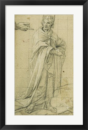 Framed Art Midas, King of Phrygia by Nicolas Mignard Wall Decor 18x24 Artwork