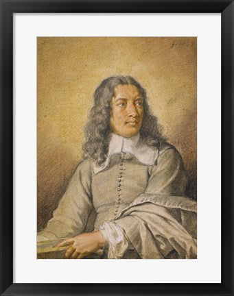 Framed Art Portrait of M. Quatrehomme du Lys by Charles Le Brun Wall Decor 18x24 Artwork