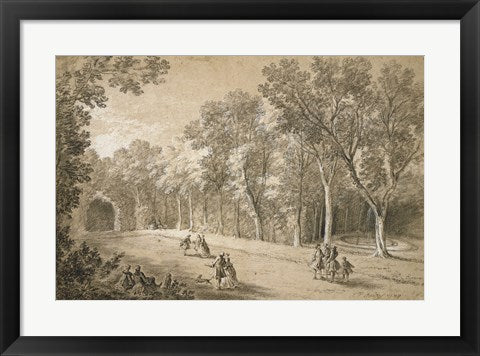 Framed Art Park Scene by Jean-Baptiste Oudry Wall Decor 18x24 Artwork