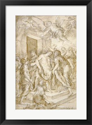 Framed Art The Entombment by Niccolo Ricciolini Wall Decor 18x24 Artwork