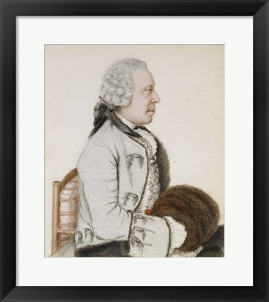 Framed Art Portrait of Charles-Benjamin de Langes by Jean-Etienne Liotard Wall Decor 18x24 Artwork