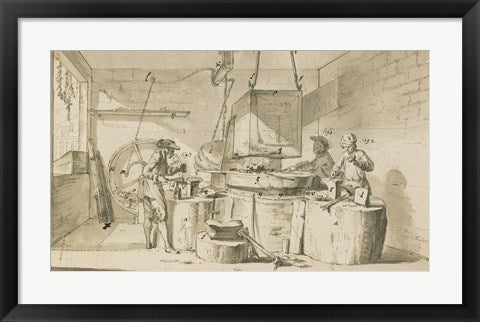 Framed Art The Nail Makers by Jean-Michel Moreau Wall Decor 18x24 Artwork