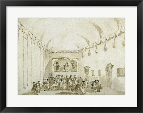 Framed Art Frame Art A Theatrical Performance by Francesco Guardi Wall Decor 18x24 Artwork