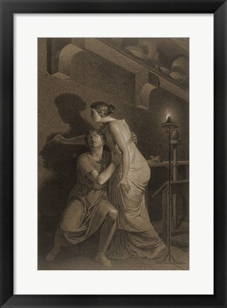 Framed Art The Invention of Drawing by Joseph-Benoit Suvee Wall Decor 18x24 Artwork