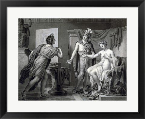Framed Art Frame Art Alexander Ceding Campaspe to Apelles by Jerome-Martin Langlois Wall Decor 18x24 Artwork
