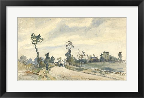Framed Art Louveciennes by Camille Pissarro Wall Decor 18x24 Artwork