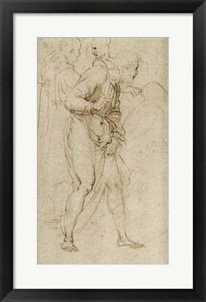 Framed Art Studies for the Disputa by Raphael Wall Decor 18x24 Artwork