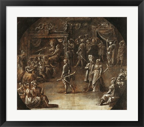 Framed Art Marriage of a Patrician Couple by Nicolo dell Abate Wall Decor 18x24 Artwork