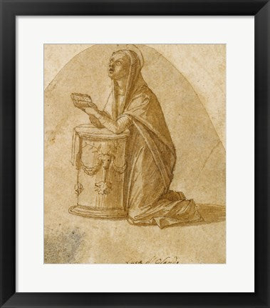 Framed Art The Virgin Annunciate by Lazzaro Bastiani Wall Decor 18x24 Artwork