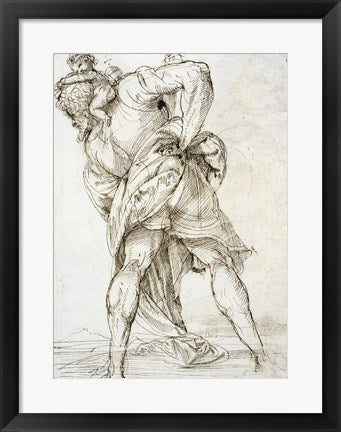 Framed Art Saint Christopher Wall Decor 18x24 Artwork