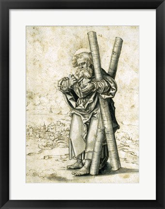 Framed Art Saint Andrew by Master H.B. Wall Decor 18x24 Artwork