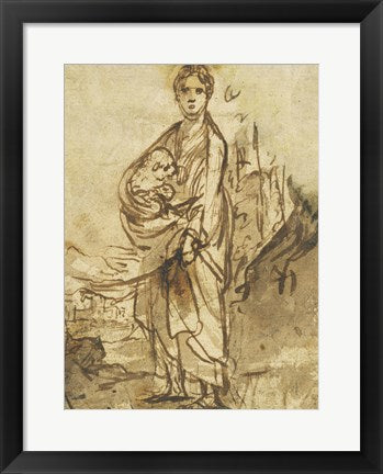 Framed Art Saint Agnes by Adam Elsheimer Wall Decor 18x24 Artwork