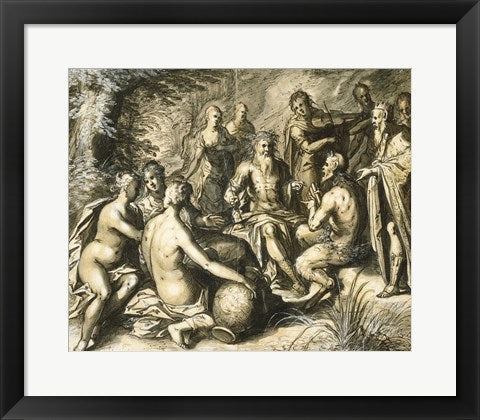 Framed Art The Judgment of Midas by Hermann Weyer Wall Decor 18x24 Artwork