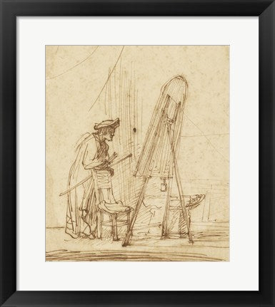 Framed Art Frame Art An Artist in His Studio by Rembrandt Harmensz Wall Decor 18x24 Artwork