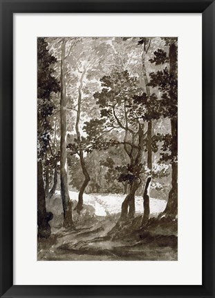 Framed Art Frame Art A Path Leading into a Forest Clearing by Nicolas Poussin Wall Decor 18x24 Artwork