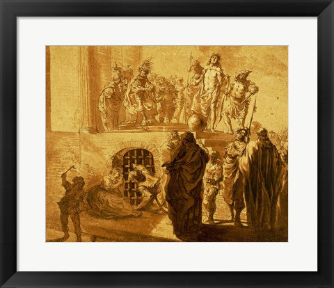 Framed Art Frame Art Christ Before Pilate by Nikolaus Knupfer Wall Decor 18x24 Artwork