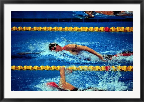 Framed Art Chad Senior - Modern Pentathlon - swim Wall Decor 18x24 Artwork