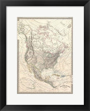 1857 Dufour Map of North America