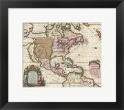 1698 Louis Hennepin Map of North America