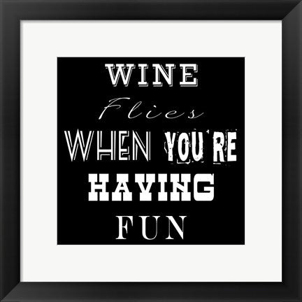 Framed Art Wine Flies by Veruca Salt Wall Decor 18x24 Artwork