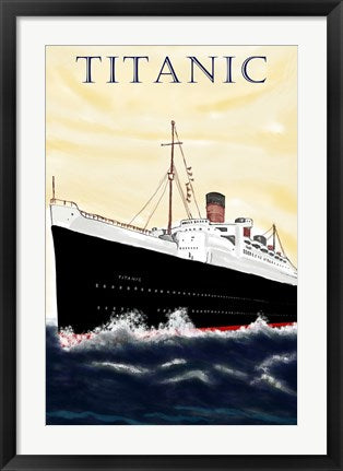 Framed Art Titanic Poster Wall Decor 18x24 Artwork