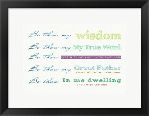 Framed Art Be Thou My - white by Veruca Salt Wall Decor 18x24 Artwork