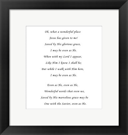 Framed Art What A Wonderful Place by Veruca Salt Wall Decor 18x24 Artwork
