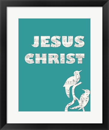 Framed Art Jesus Christ by Veruca Salt Wall Decor 18x24 Artwork